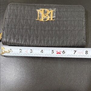 Badgley mischka Quilted Wallet with Gold Logo NWOT